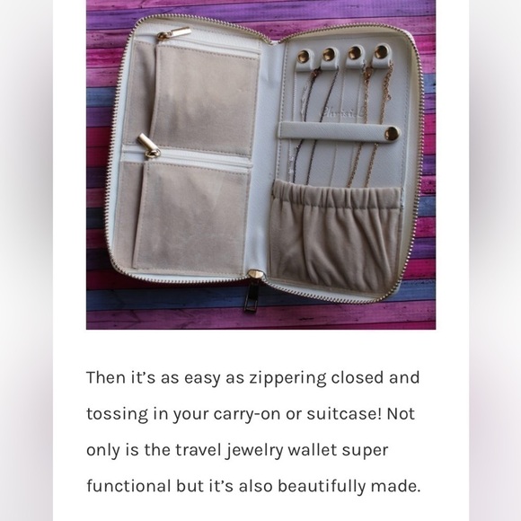 Chrisil OFF WHITE JEWELRY TRAVEL WALLET HANDMADE - Picture 6 of 16